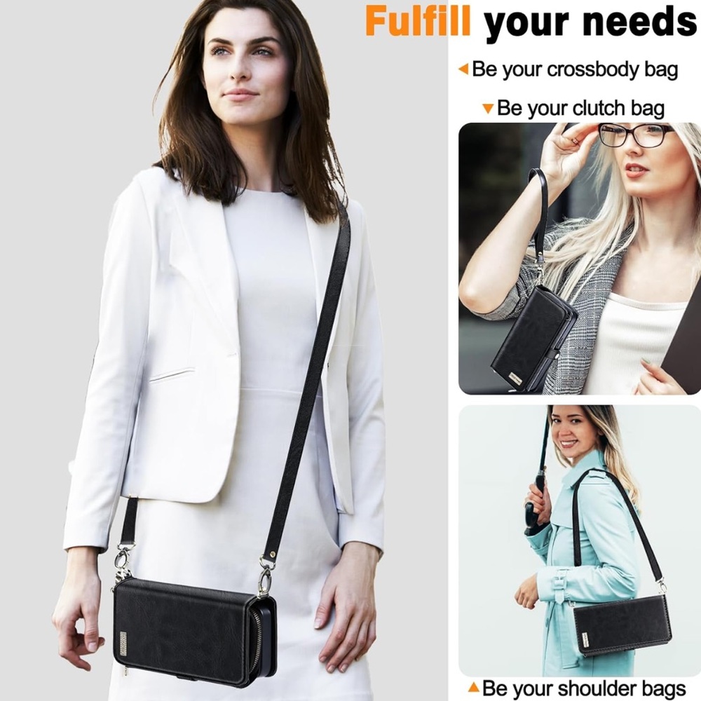 15 Pro Wallet Card Holder Kickstand, 2 Pack Screen Protector 2 Pack Cam Lens